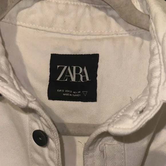 Zara Men's Cream and Black Patch Jacket - Picture 4 of 9